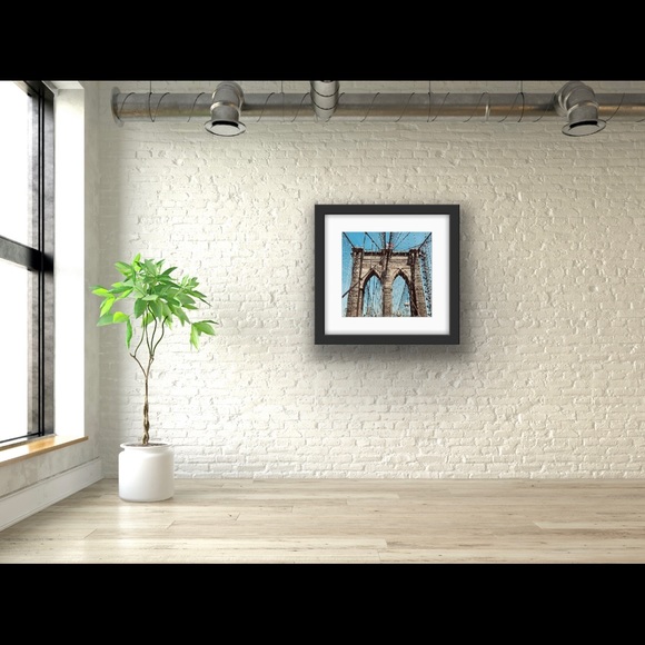 ❤️Personal Artwork- Matted Photo 5x7” Brooklyn Bridge - Picture 2 of 2